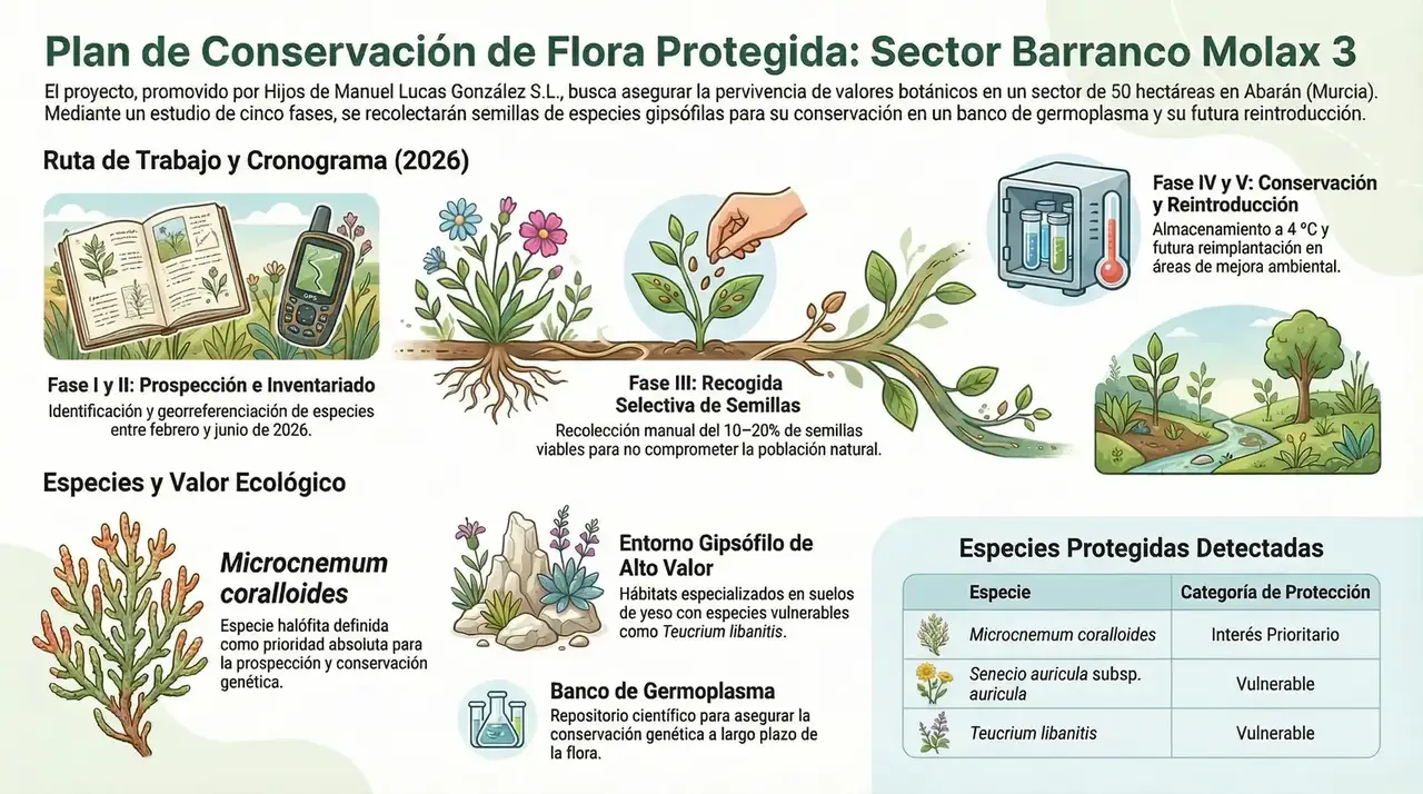 Síntesis gráfica del inventario del sector UBLE 3. Inventario de flora y hábitats de UBLE 3 Abarán