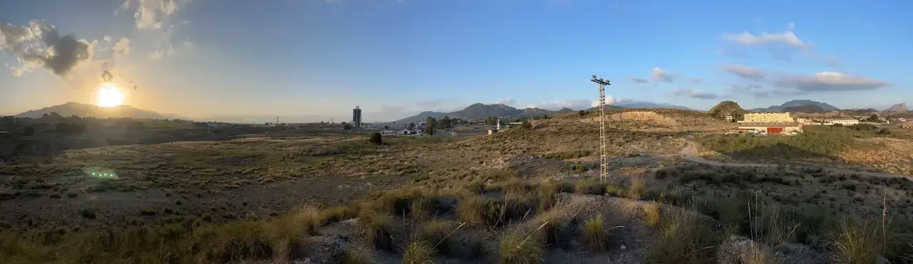 Vista general del sector y su entorno. Inventario de flora y hábitats de UBLE 3 Abarán