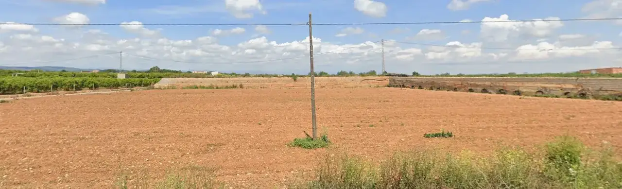 Situación actual desde el cuarto punto de observación. Tendido eléctrico Benicarló I