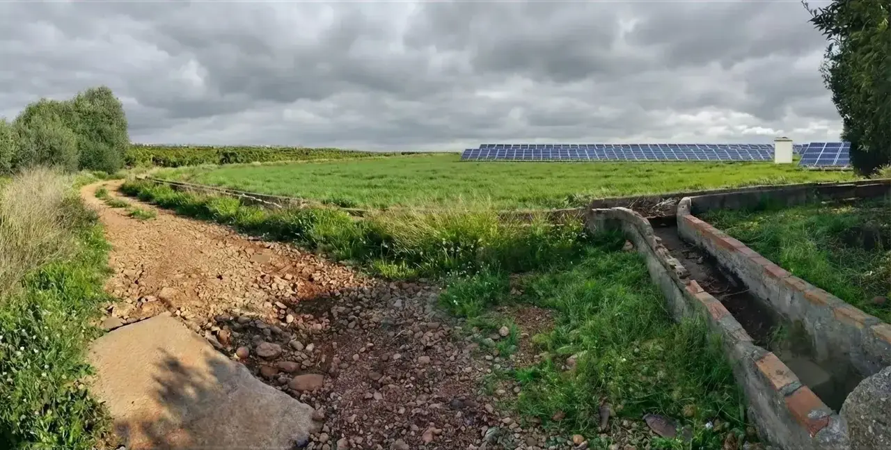 Simulación de la situación final. Planta solar MSP20 La Masada