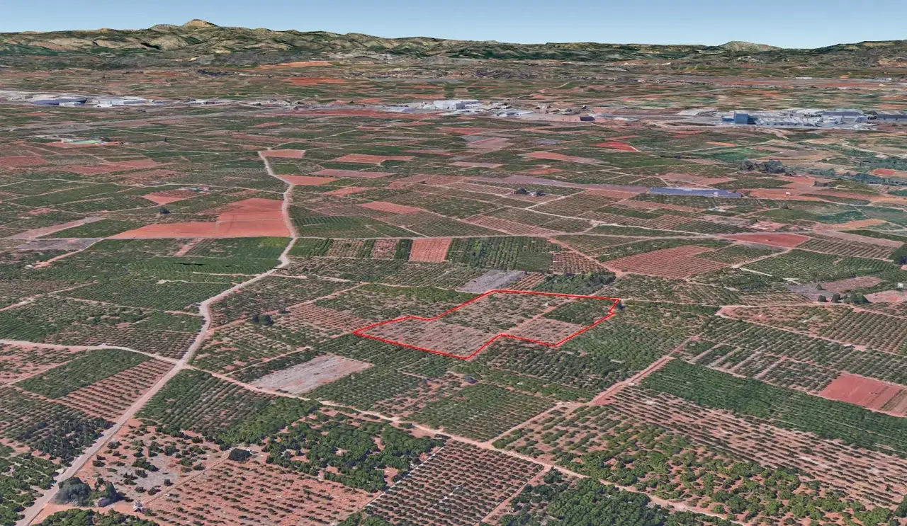 Relación entre el proyecto y la matriz agrícola. Planta solar MSP20 La Masada