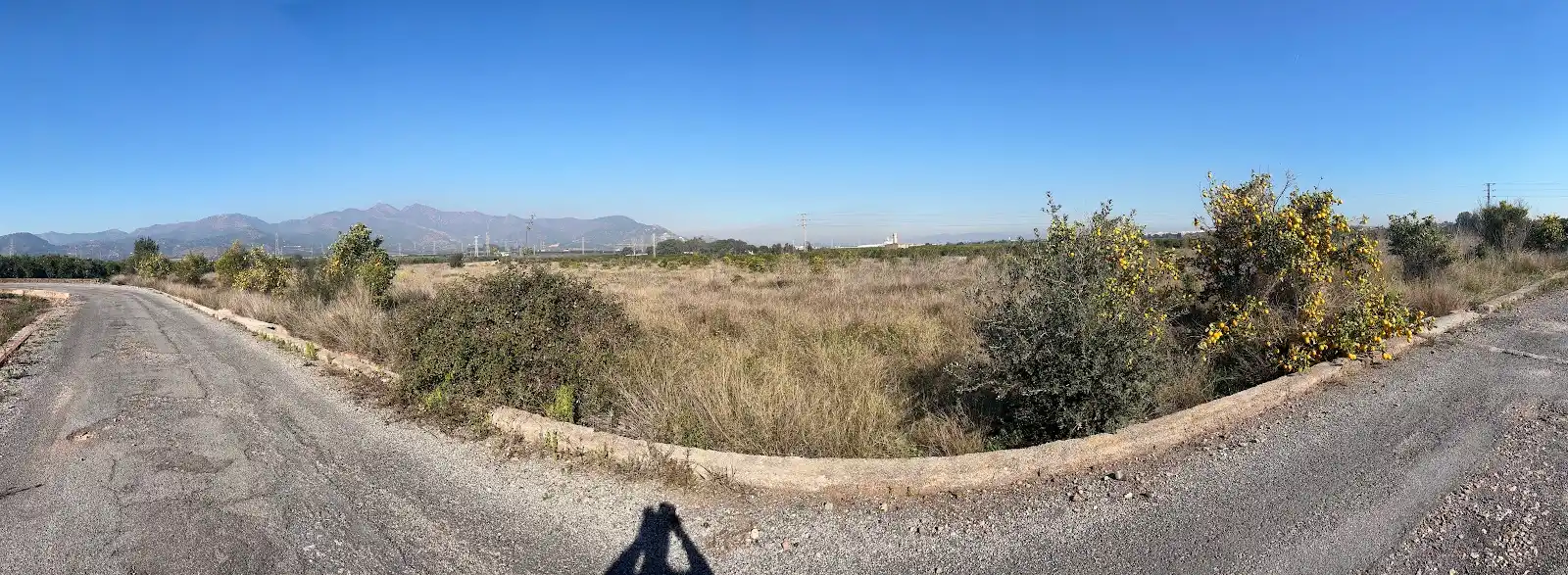 Panorámica del ámbito del conjunto fotovoltaico Nules–La Vall
