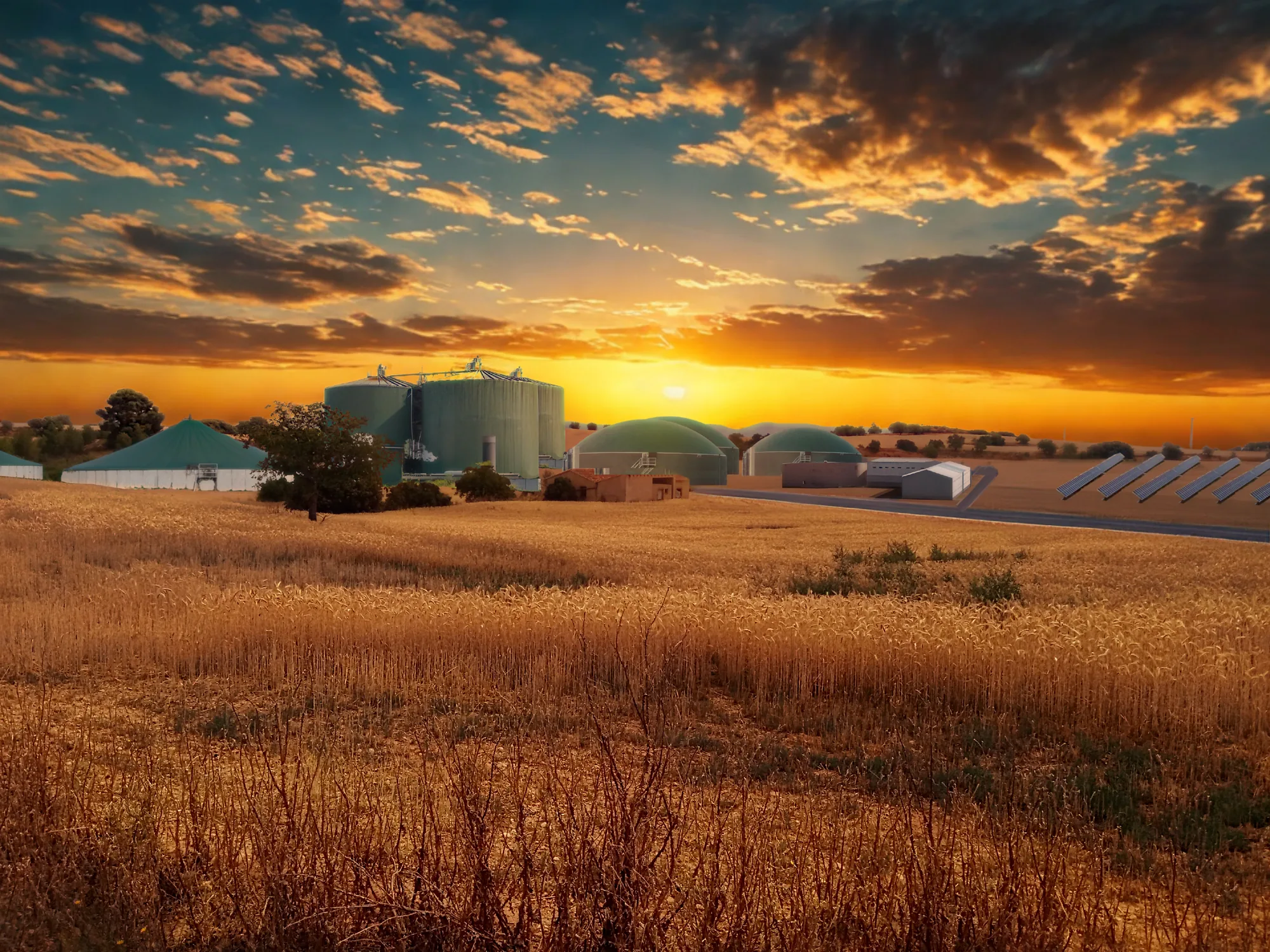 Simulación paisajística de la planta de biometano de Verdalia